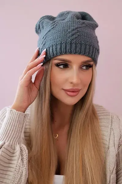 Kesi Dámská čepice Lorena K377 světle šedá