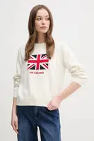 Bavlněný svetr Pepe Jeans NUNA dámský, béžová barva, PL702293