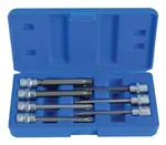 Zástrčné hlavice TORX 3/8", rozměry T25 - T60, prodloužené 110 mm, sada 7 ks - SATRA