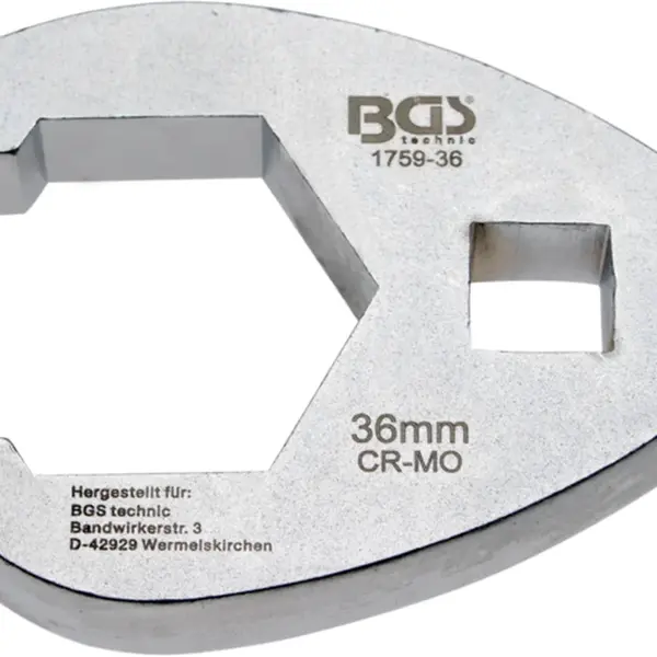 BGS technic Klíč plochý otevřený 1/2", 20 mm - BGS 1757-20 Velikost: 36 mm