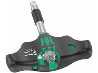 Wera 023460 Ruční držák hlavic typ 411 RA s T-rukojetí a adaptérem 1/4"