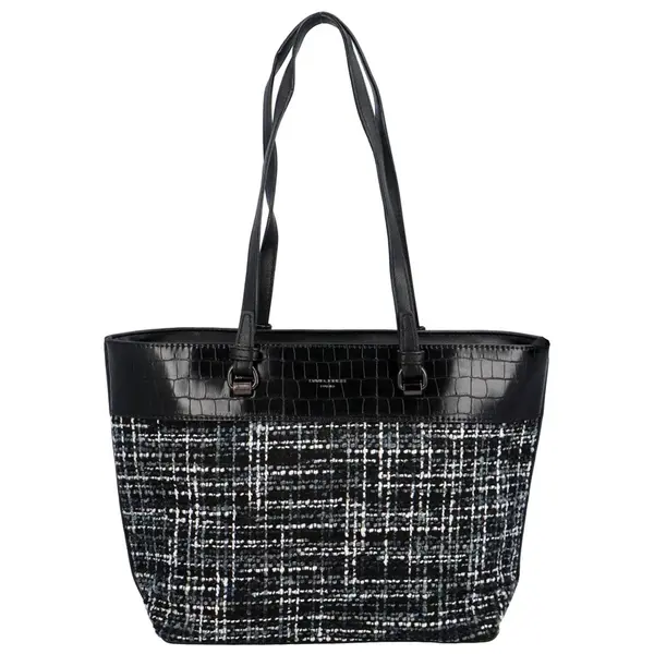 Stylová dámská kombinovaná kabelka přes rameno Divina, černá