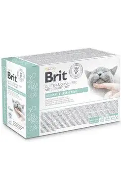 Brit Vd Cat Pouch Fillets In Gravy Urinary Stres12x85g