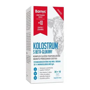 Barnys Kolostrum s beta-glukany limitovaná edice 30+10 kapslí zdarma