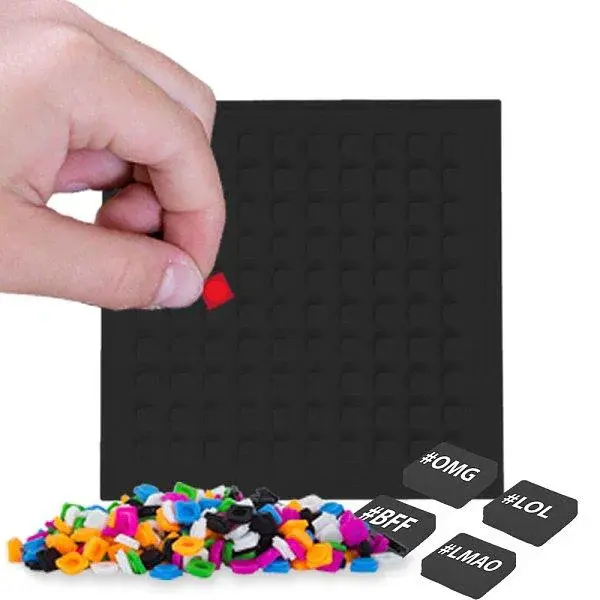 PIXIE CREW mozaikový panel čierny štvorec