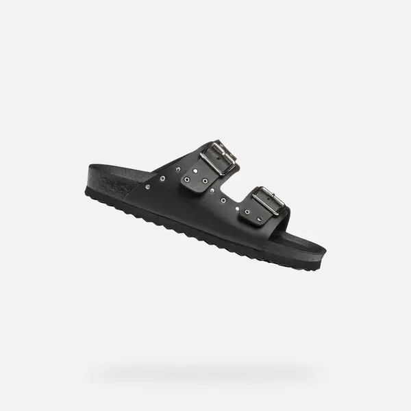 Black Girls' Slippers Geox Adriel - Girls