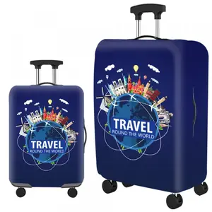 Obal na kufr Travel World velikost L, modrý