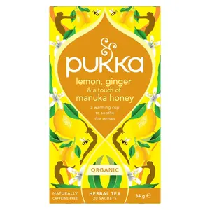 Pukka BIO Lemon Ginger Mankuka Honey porcovaný čaj 20x1,7 g