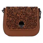 Dámska kožená crossbody kabelka svetlohnedá - ItalY Bettery