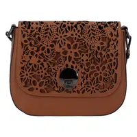 Dámska kožená crossbody kabelka svetlohnedá - ItalY Bettery