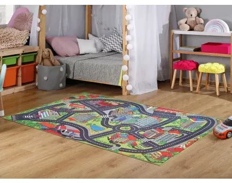 Detský koberec Mesto,  100x150 cm%