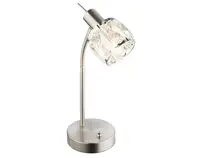 Stolová lampa Kris, sklenený krištáľ%
