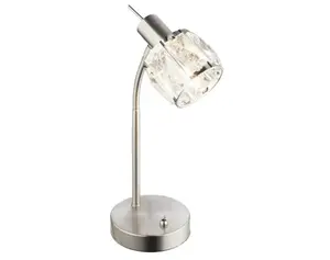 Stolová lampa Kris, sklenený krištáľ%
