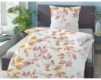 Obliečky seersucker Julia 140x200 cm, listy%