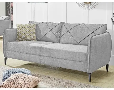 Trojsedák Novara, šedá látka%