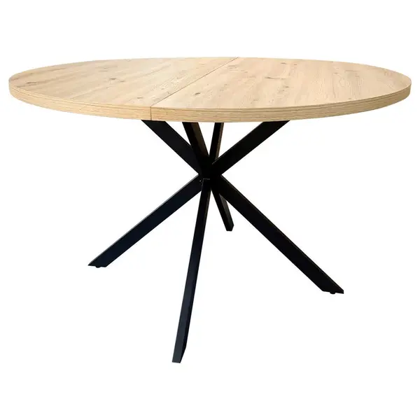 MID.YOU JÍDELNÍ STŮL, černá, barvy dubu, 120/120/75 cm