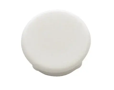 Záslepky do otvorov na závesnú koľajnicu biele, plastové, sada (10 ks)%