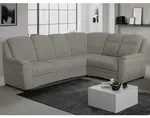 Rohová sedacia súprava Bruno, svetlo šedá látka, pravý roh%