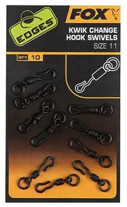 Fox obratlíky edges kwik change hook swivels - 11