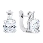 Brilio Silver Nadčasové stříbrné náušnice se zirkony EA633W