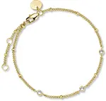 Rosefield Pozlacený náramek s krystaly Toccombo JTBTG-J430