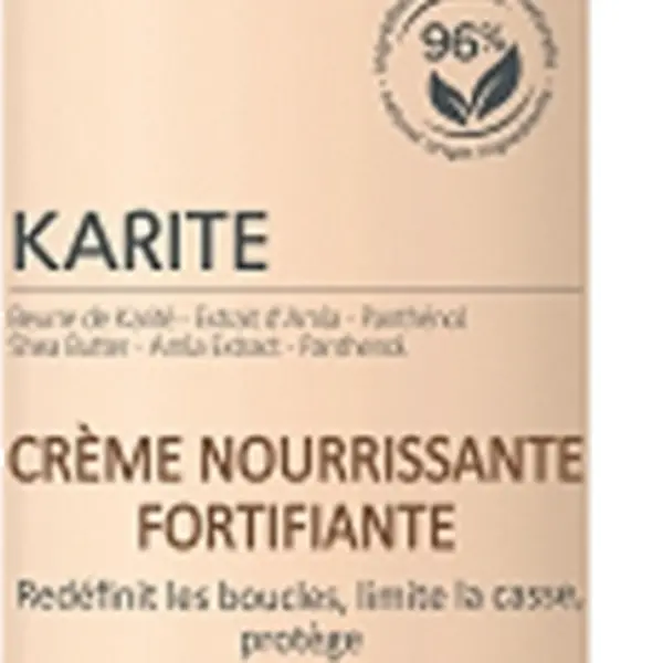 Topicrem Bezoplachová péče pro kudrnaté a krepaté vlasy Karite (Nourishing Fortifying Cream) 200 ml