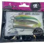 LK Baits Predátor kompletní set Slick Had v dipu 9 cm, 3ks