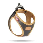 Postroj pre psov z jablčnej kože Black XS, 3-5 kg