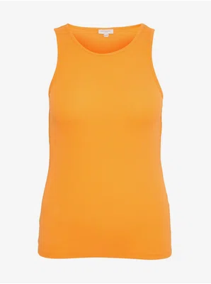 Oranžové dámské basic tílko ONLY CARMAKOMA Kenya - Dámské