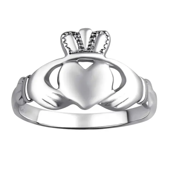 Silvego Dámský celostříbrný prsten Claddagh ZTR96391 56 mm