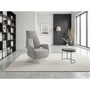 Sit & More RELAXAČNÍ KŘESLO, textil, šedá