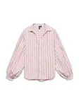 VERO MODA Blúzka 'VMGINA'  krémová / čokoládová / ružová / strieborná