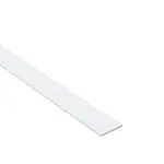 Profil plochý PCV biely 25x2mm 1m