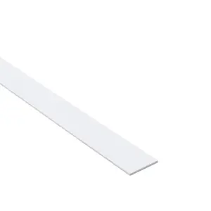 Profil plochý PCV biely 25x2mm 1m