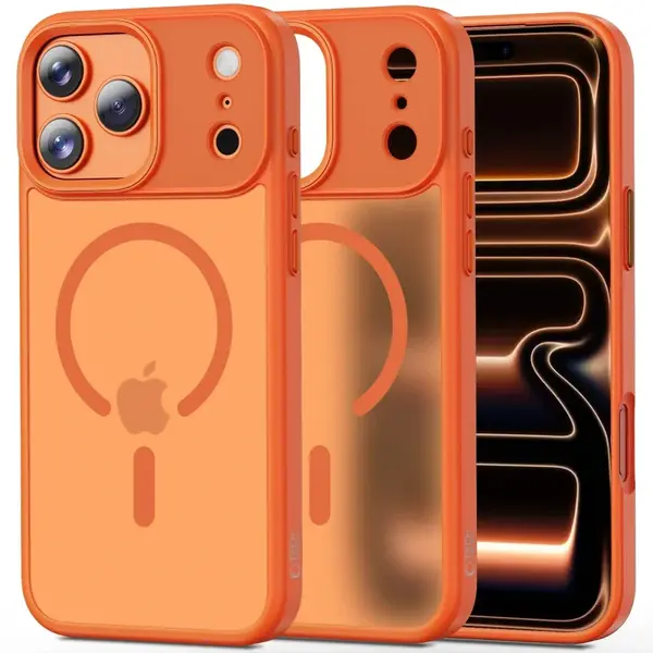 Tech-Protect Magmat MagSafe kryt na iPhone 17 Pro, oranžový