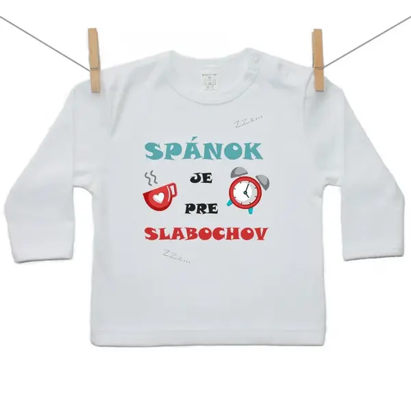 Boodyy Tričko s dlhým rukávom Spánok je pre slabochov 134 (8-9 rokov)