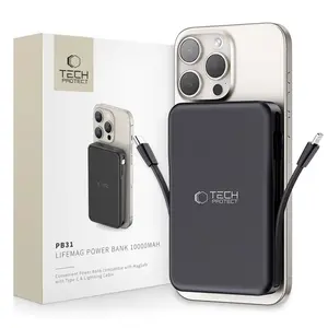 Tech-Protect PB31 LifeMag MagSafe Power Bank 10000mAh, čierne