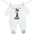 Boodyy Overal Keď vyrastiem budem pilot 74 (6-9 mesiacov)