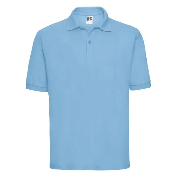 Men's Polycotton Polo Russell Blue T-Shirt