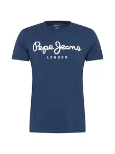 Pepe Jeans Tričko  námornícka modrá / biela