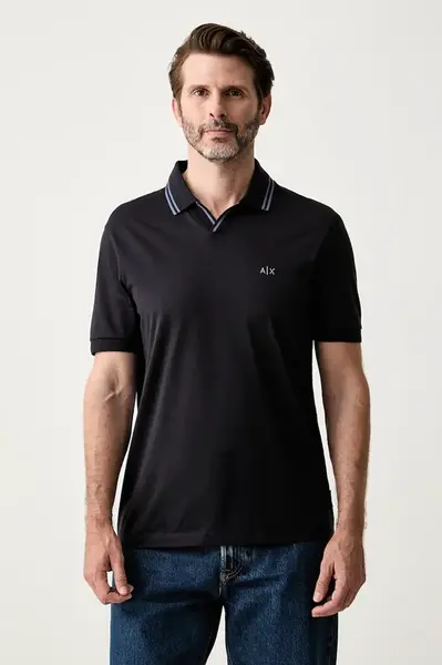 Armani Exchange polo tričko pánske bavlnené