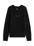 Tommy Jeans Sveter  čierna / biela