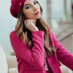Dámský baret Kamea Kamea_Beret_K.20.045.30_Fuchsia