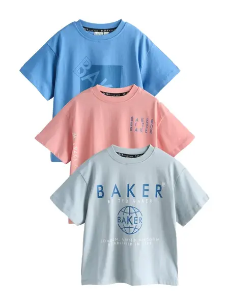 Baker by Ted Baker Tričko  modrá / tmavomodrá / mätová / koralová