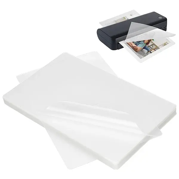 100Pcs Plastic Laminating Pouch Film Photo Protecting Sheets