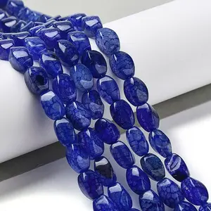 Natural Dragon Veins Agate Beads Strands