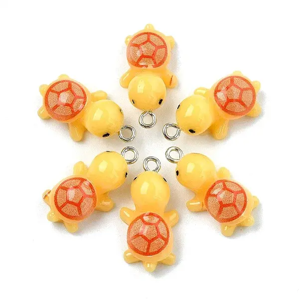 10Pcs Opaque Resin Pendants