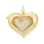 Brass Micro Pave Cubic Zirconia Pendants
