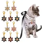 10Pcs 5 Colors Alloy Rhinestone Pendant Decorations