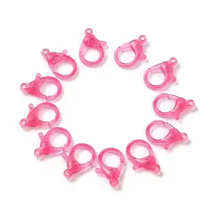Transparent Plastic Lobster CLaw Clasps